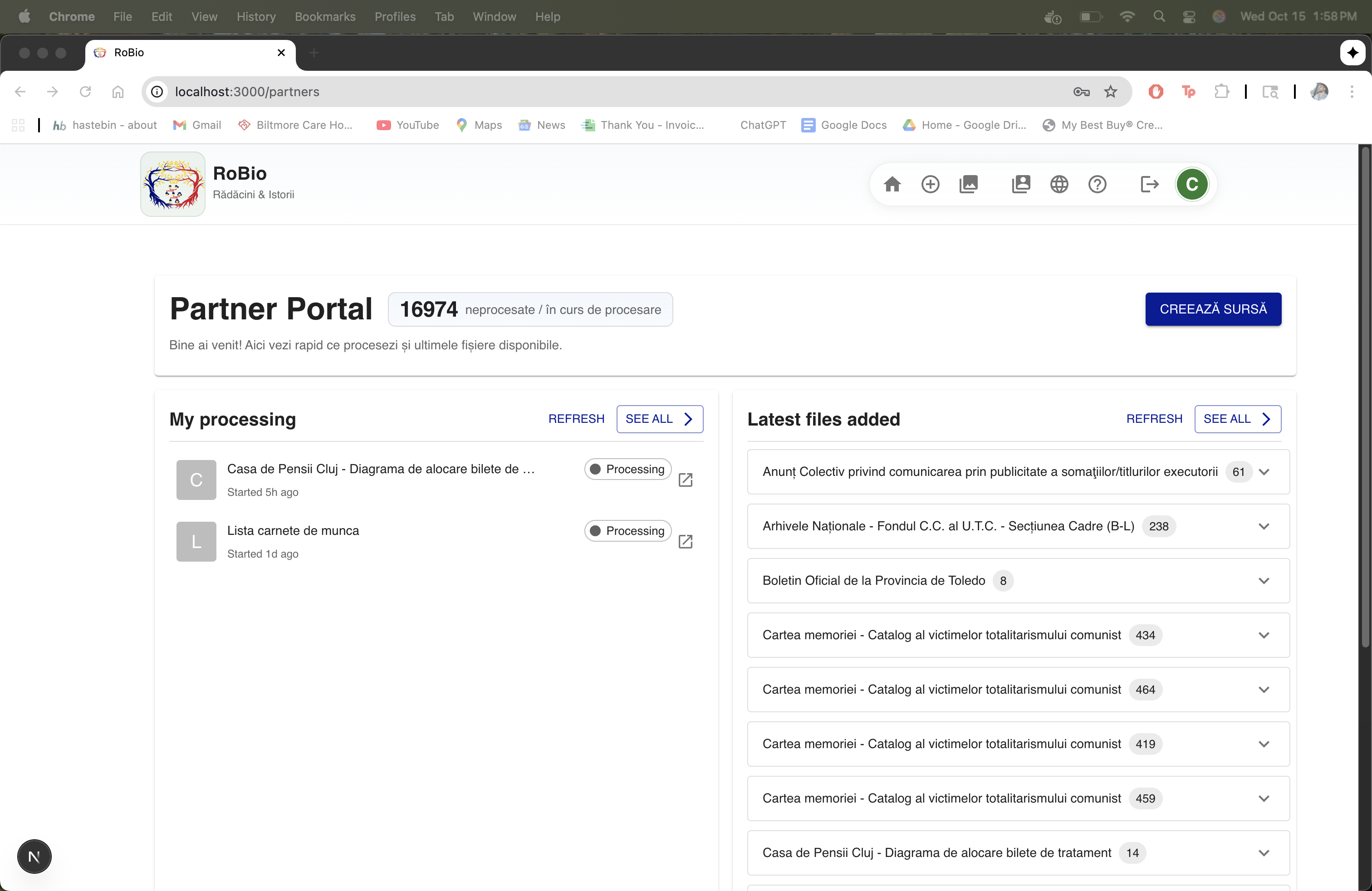 Portalul partenerilor (overview)